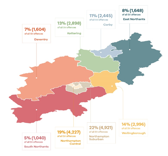 A map with some statistics